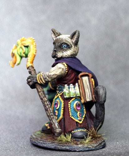 DSM8113 Catfolk Wizard With Staff