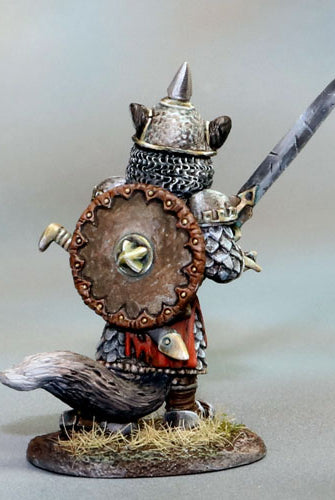 Catfolk Warrior Miniature 3