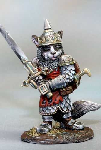 Catfolk Warrior Miniature