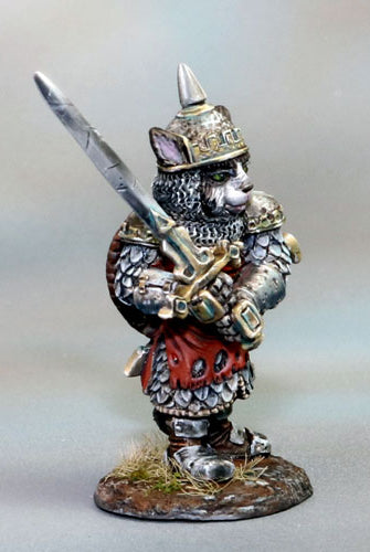Catfolk Warrior Miniature 2