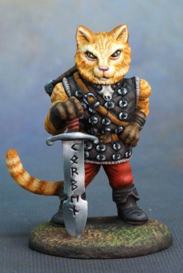 Catfolk Warrior Miniature