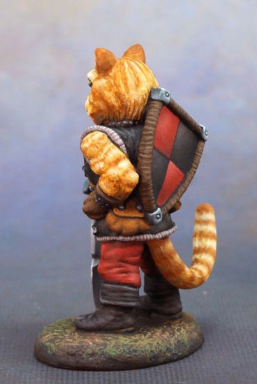 Catfolk Warrior Miniature 3
