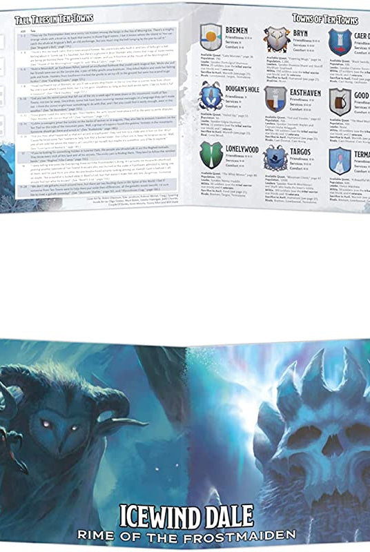Icewind Dale: Rime Of The Frostmaiden DM Screen