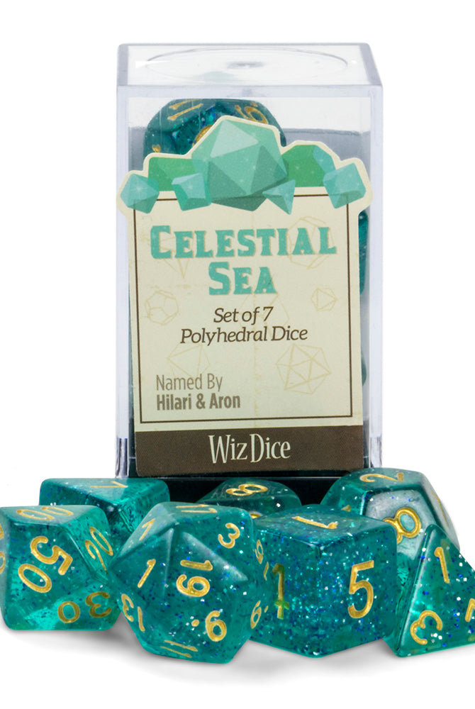 Celestial Sea D&D dice