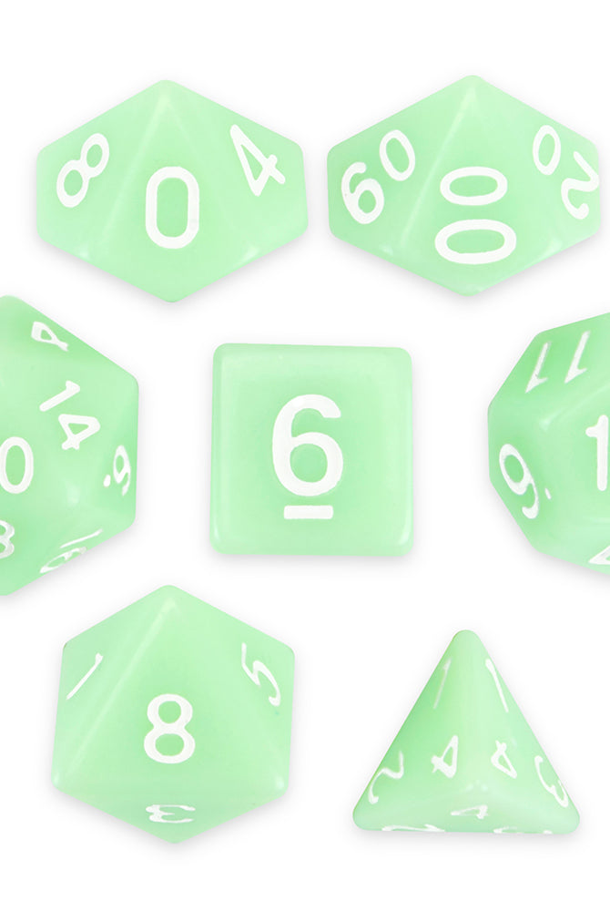 D&D Ghost Jade Dice
