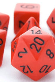 Opaque Dice Red Black