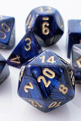 Scarab Dice Royal Blue