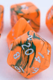 Toxic Dice Orange Green