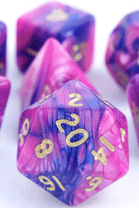 Toxic Dice Pink Blue