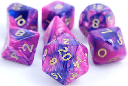 Toxic Dice Pink Blue