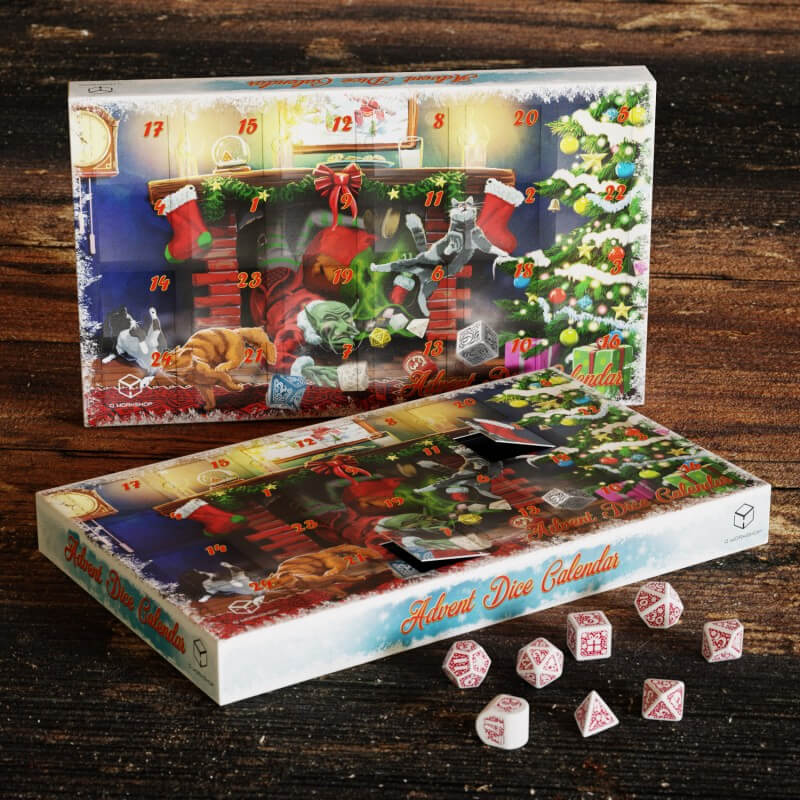 Advent Dice Calendar II Exclusive Christmas Dice Dark