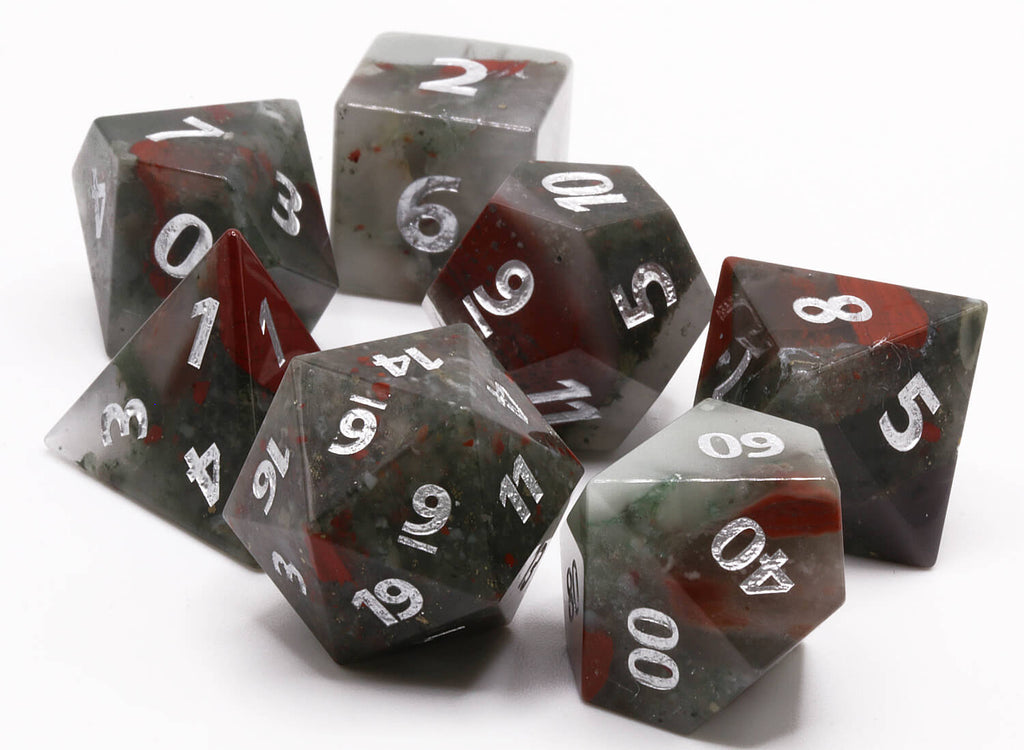 African Bloodstone DnD Dice 4
