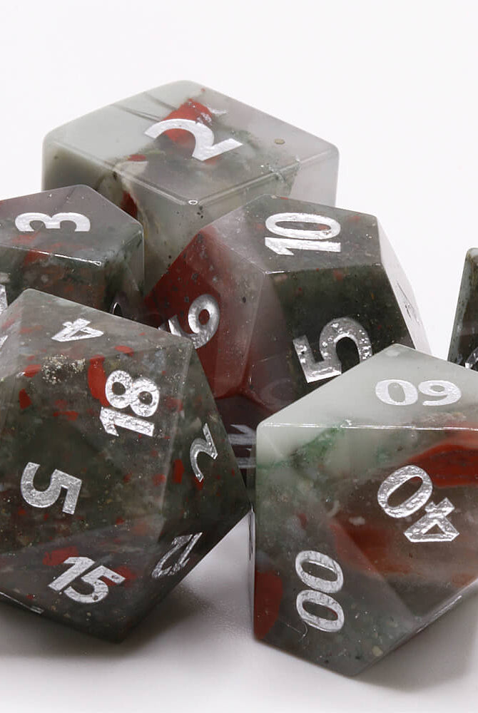 African Bloodstone DnD Dice 3
