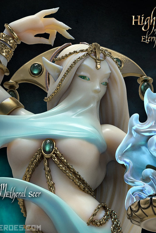 Raging Heroes Miniatures High Elf Seer TTRPG Model