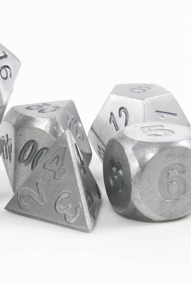 Aluminum D&D Dice Set