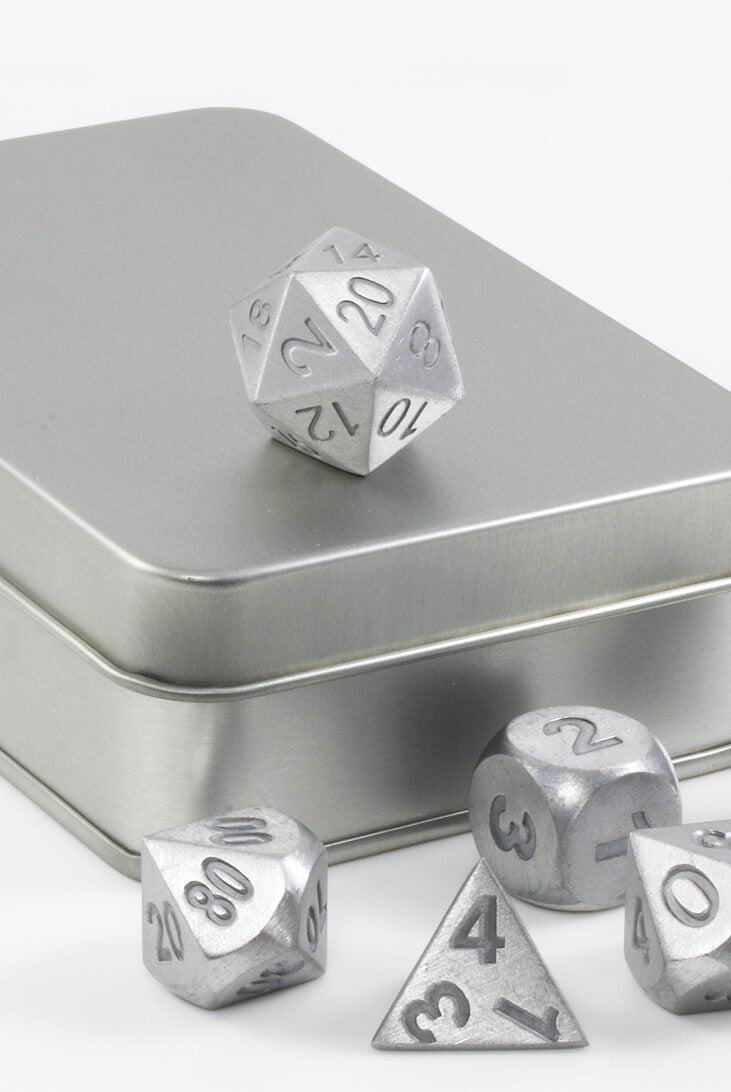 Aluminum RPG Dice Set