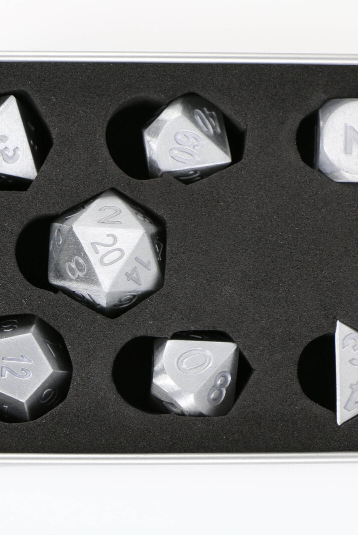 Aluminum Silver Dice