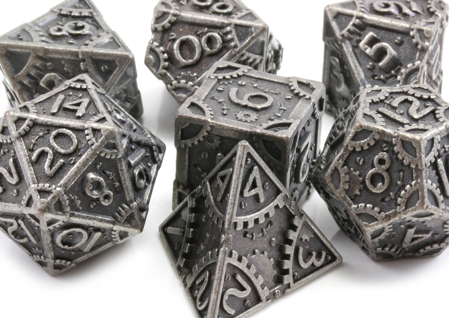 Artificer Silver TTRPG Dice