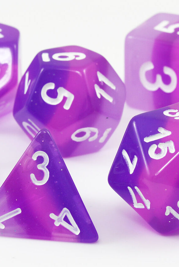 Purple Cool D&D Dice
