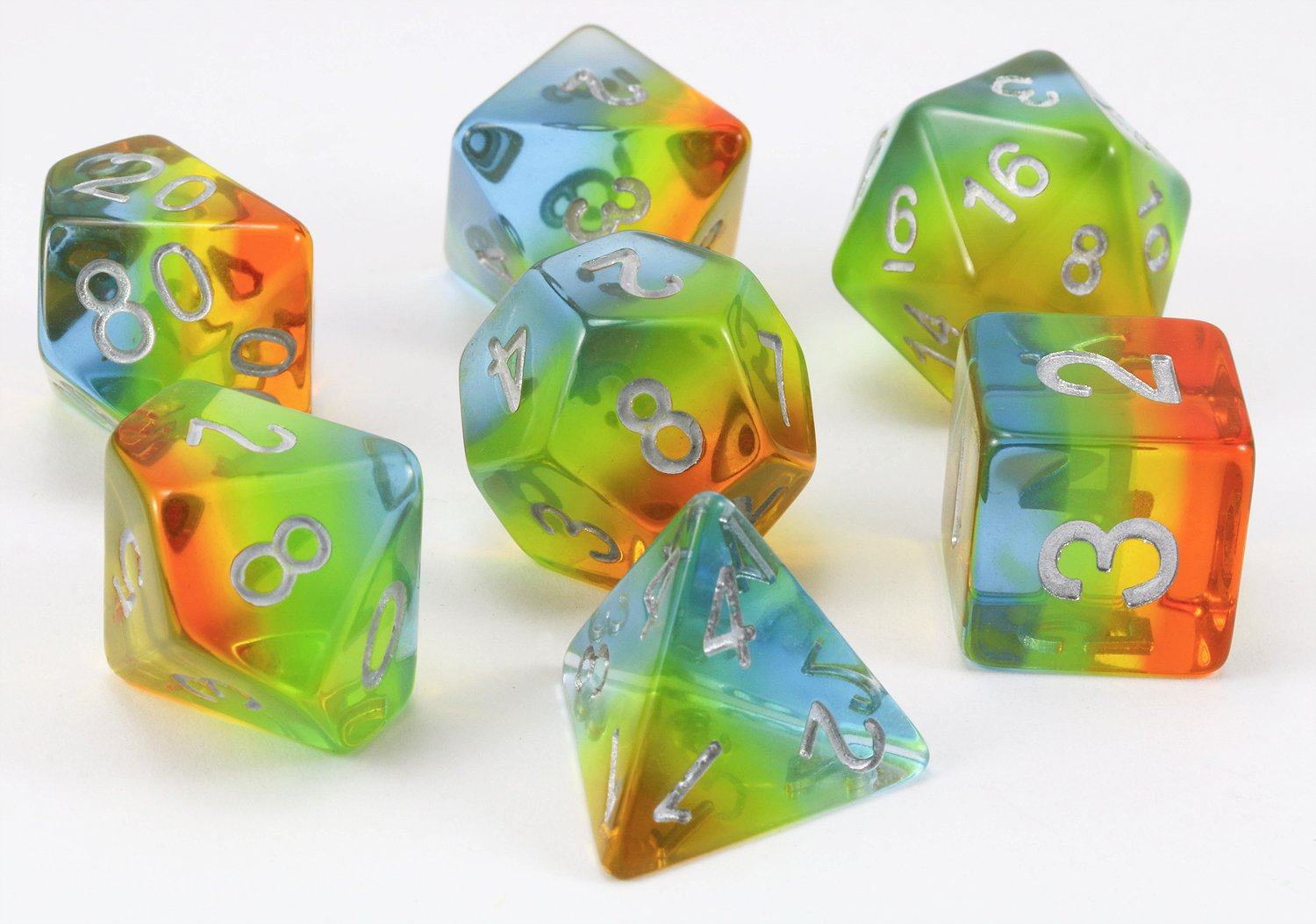 D&D Dice Aurora Yellow