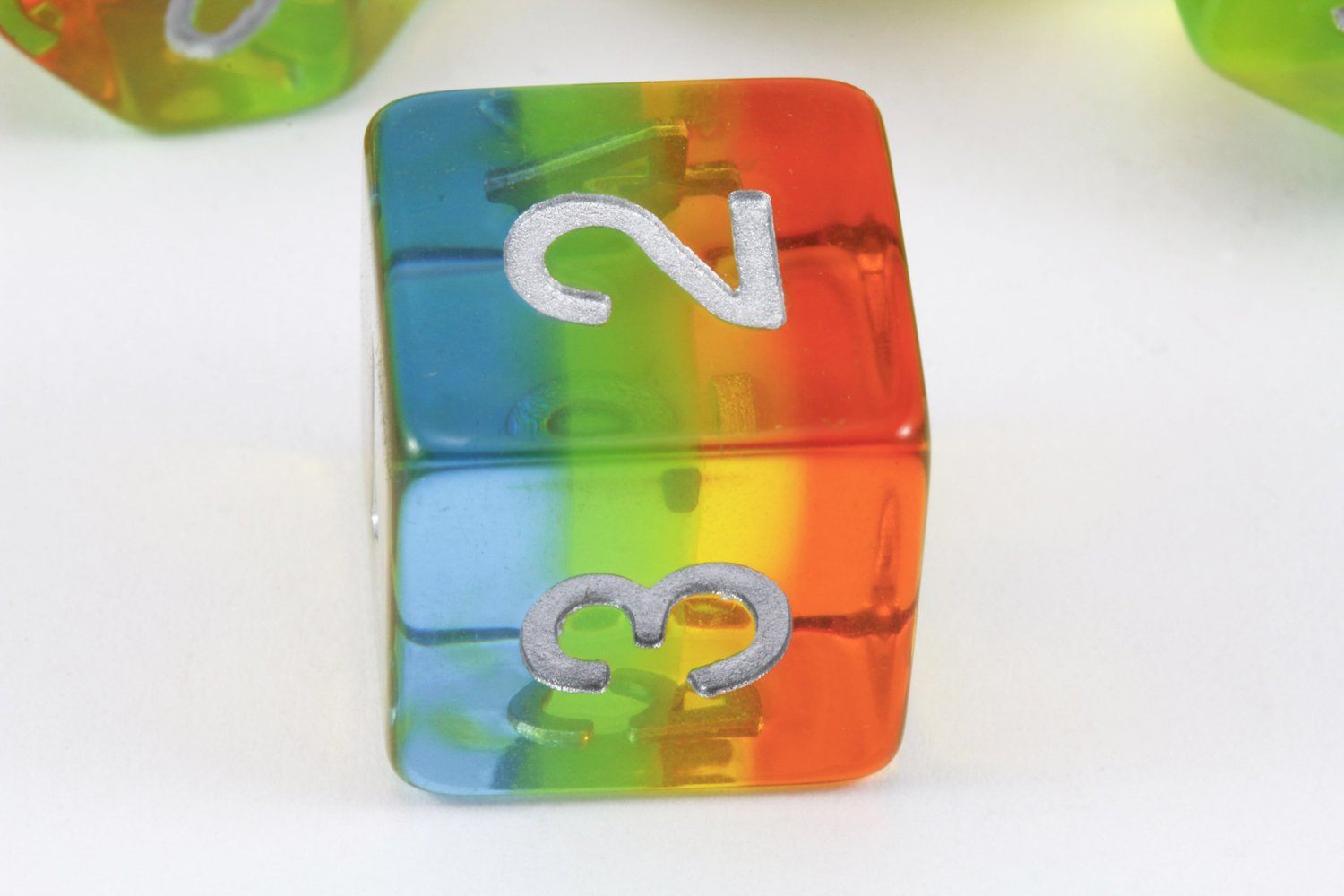 D&D Aurora Yellow D6 Dice