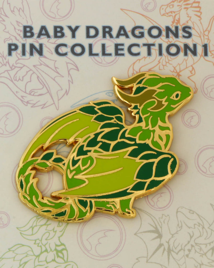 Baby Green Dragon Enamel Pin