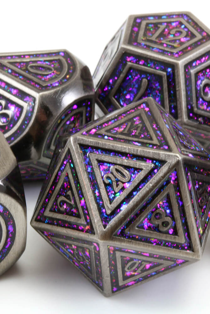 Battle Mage Dice Prismatic Purple