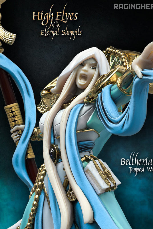 Raging Heroes Miniatures High Elf Warlock TTRPG Model