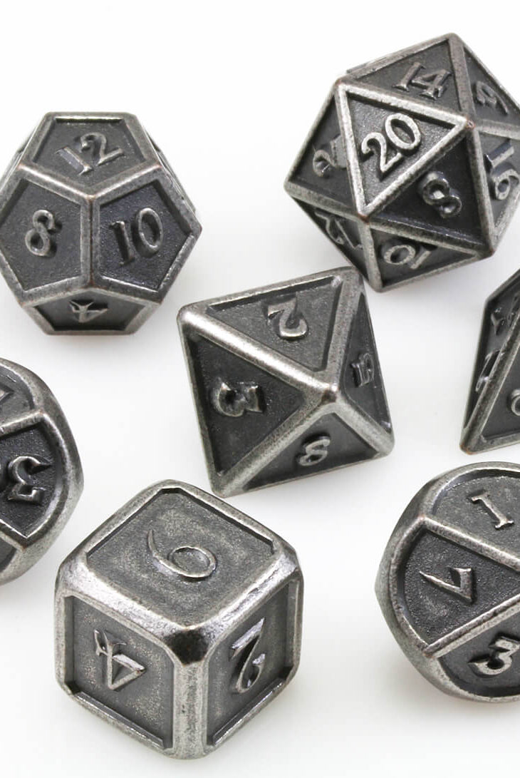 Berserker Dice Ancient Silver