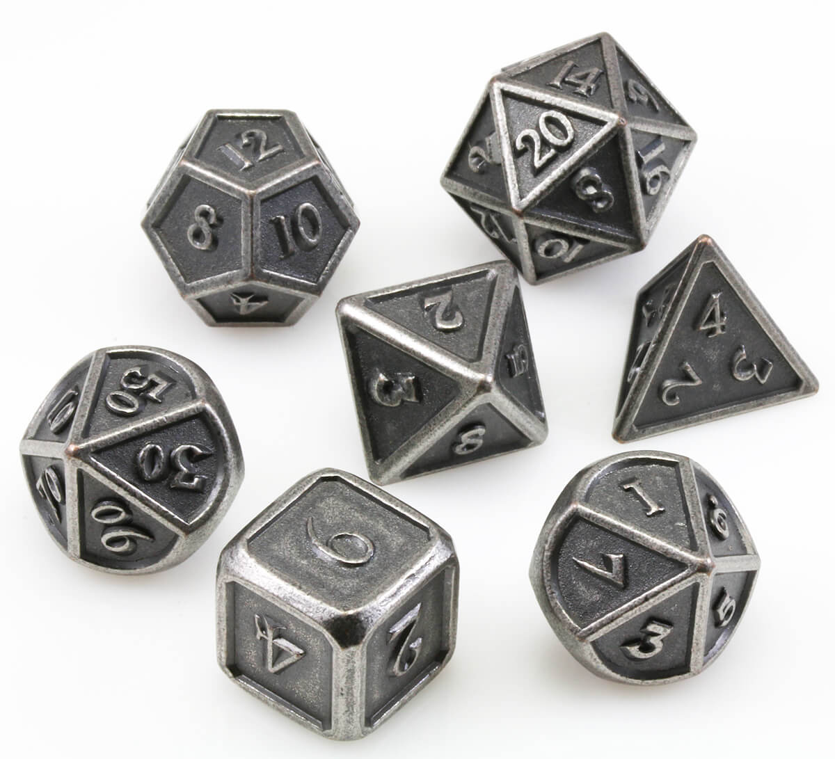Berserker Dice Ancient Silver