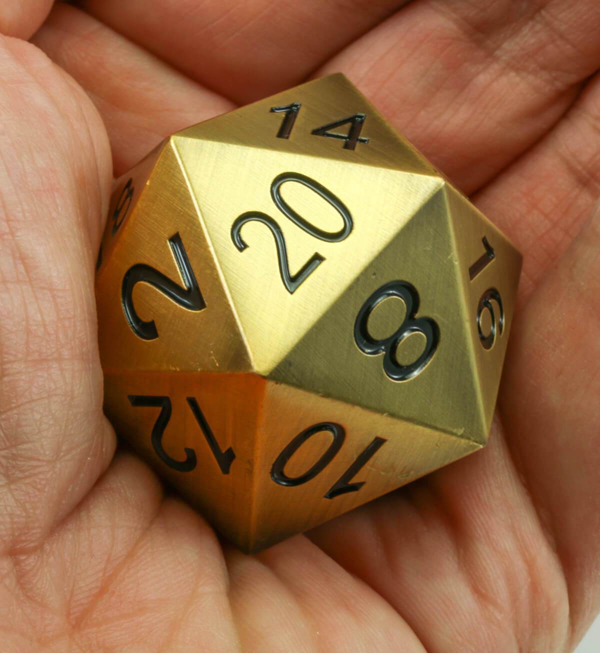 Berserker Giant D20 Antique Gold 2