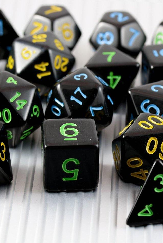 Cool D&D Dice Black
