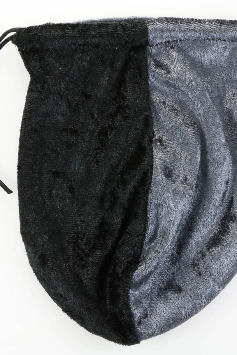 Dice Bag Black Silver