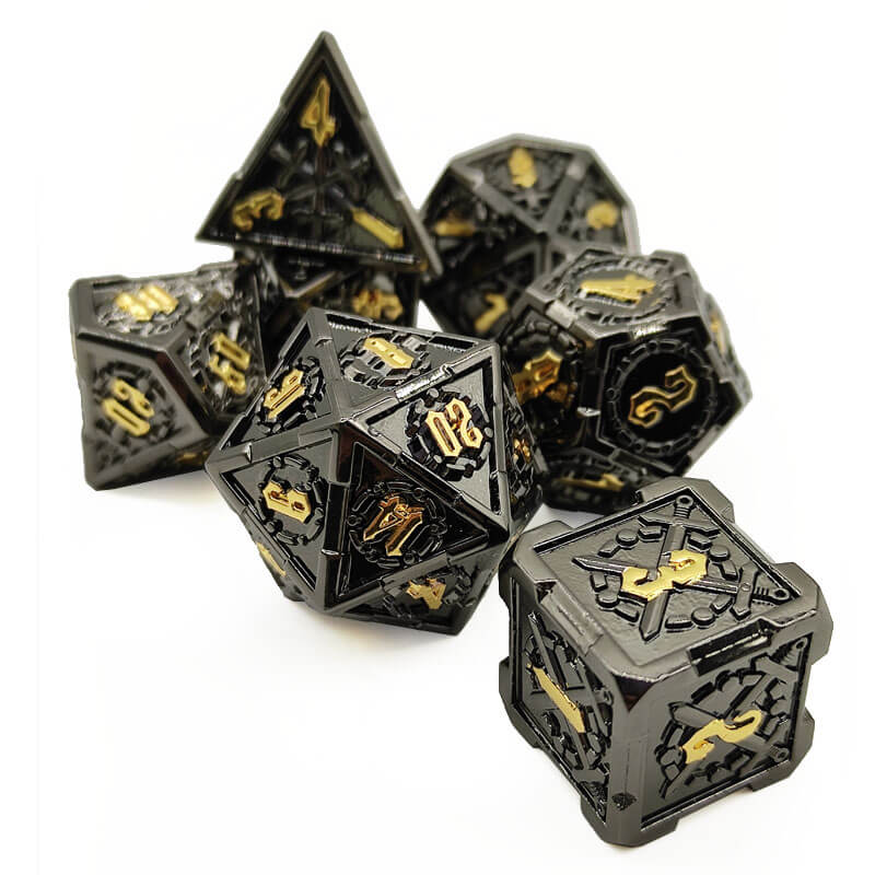 Sword dice black and gold 2