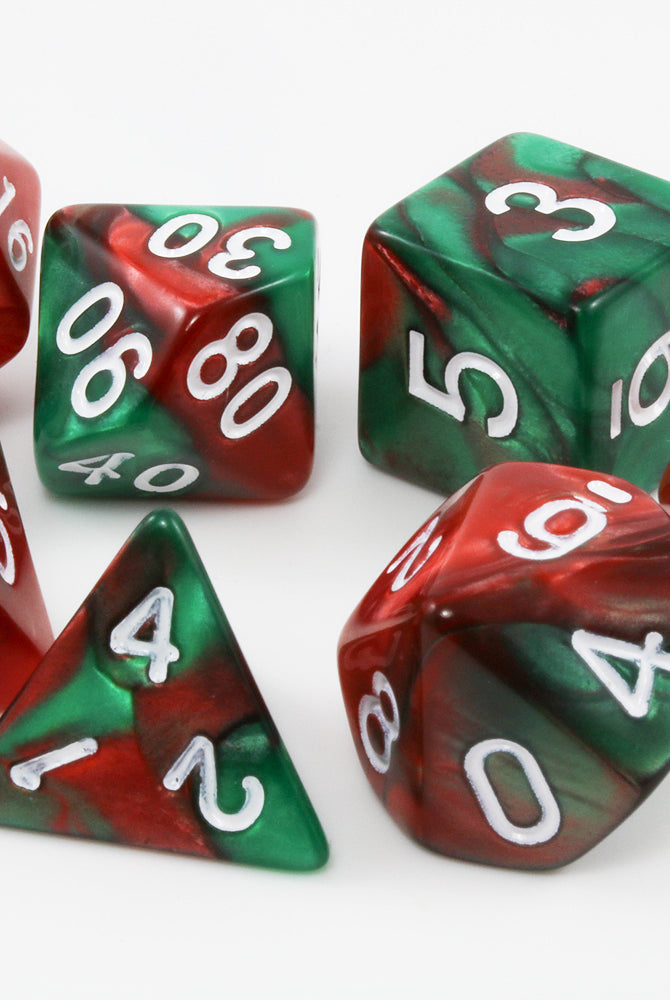 RPG Dice Red Green
