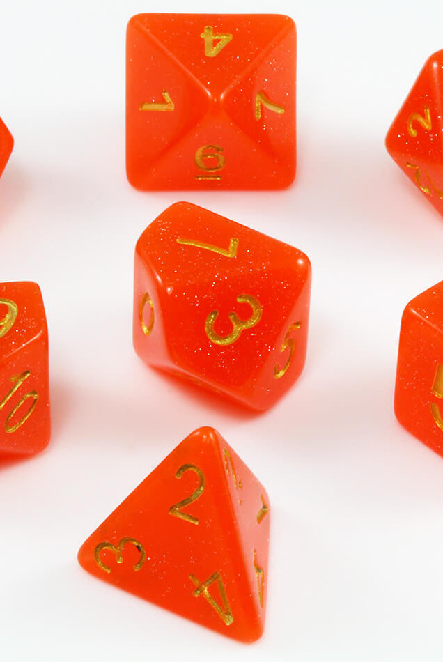Blood Moon D&D Dice