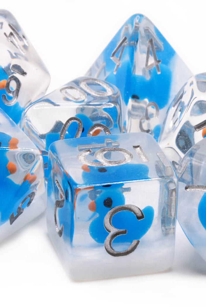 Blue Rubber Ducky Dice