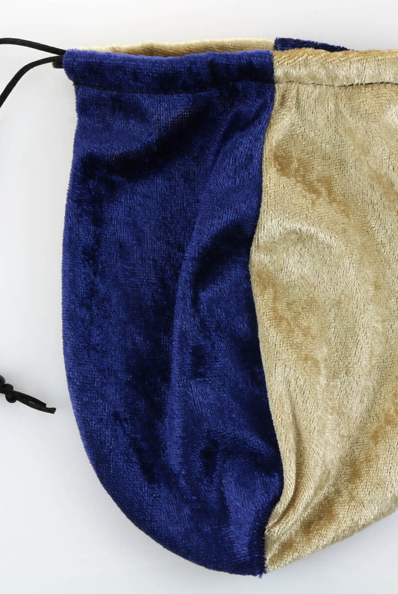 Dice Bag Blue Gold
