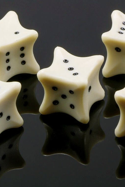 Six-sided Bones dice