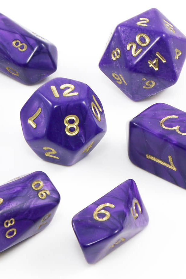 purple hybrid dnd dice