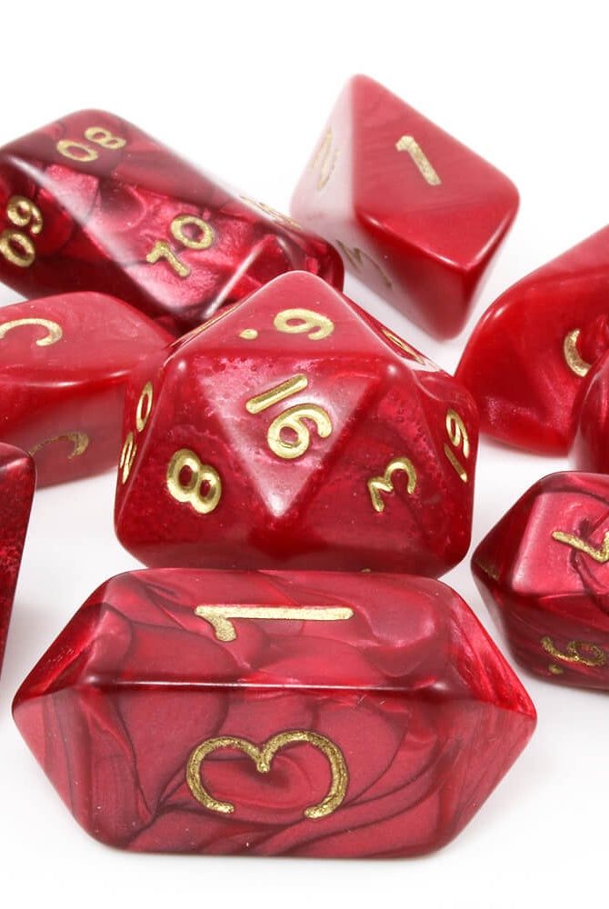 crystal dnd dice red