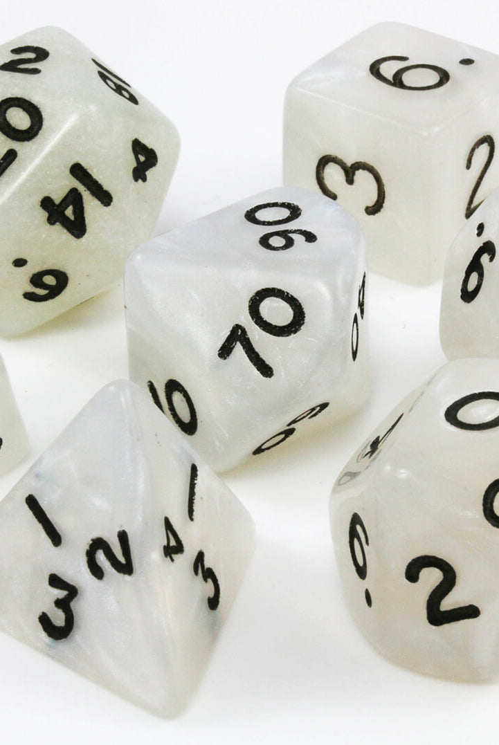 rpg pearl white dice