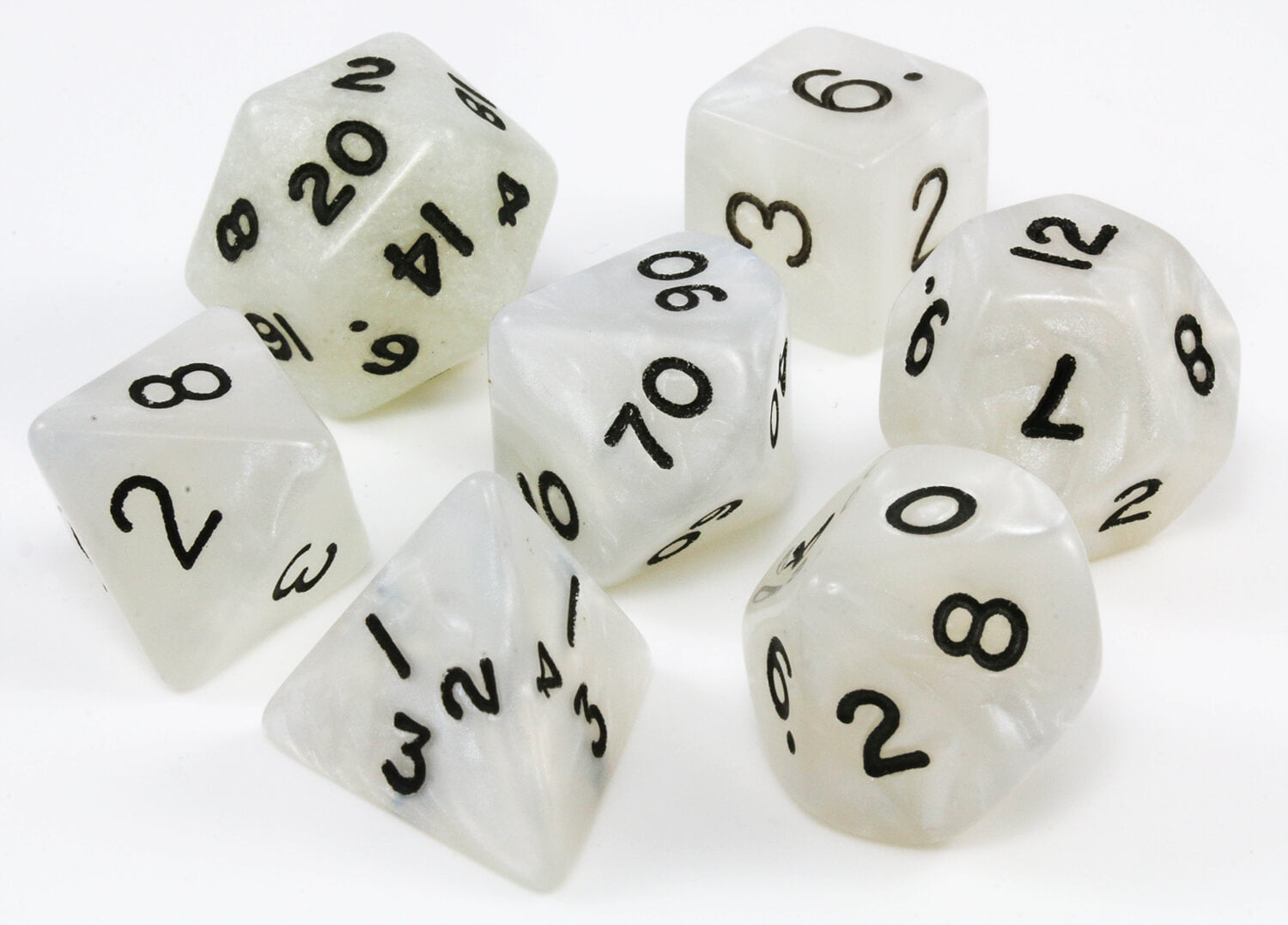 rpg pearl white dice