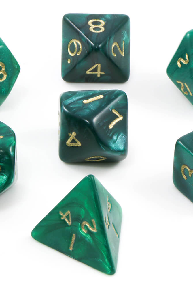 Green D&D Dice
