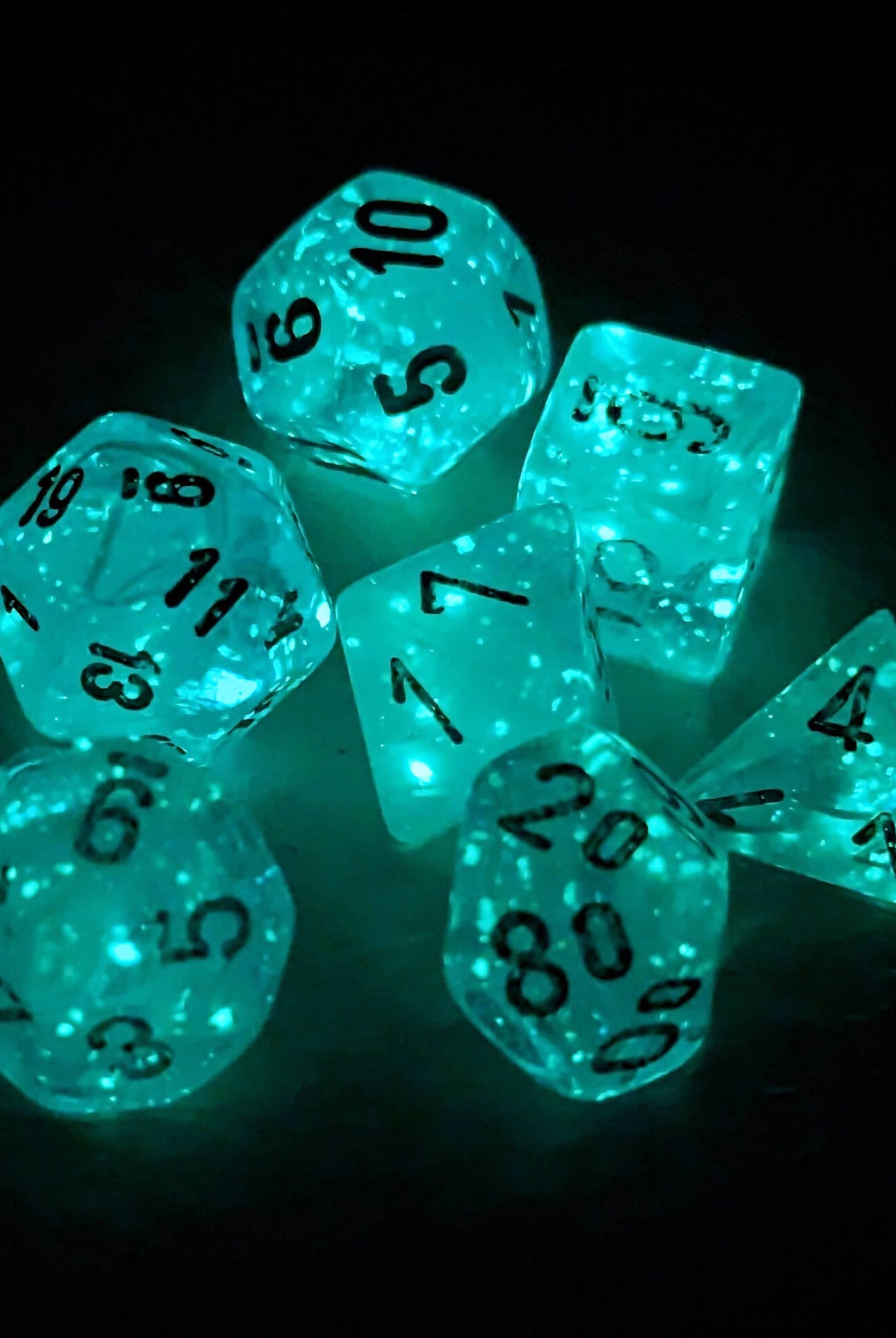 Chessex mini glow in the dark luminary dice