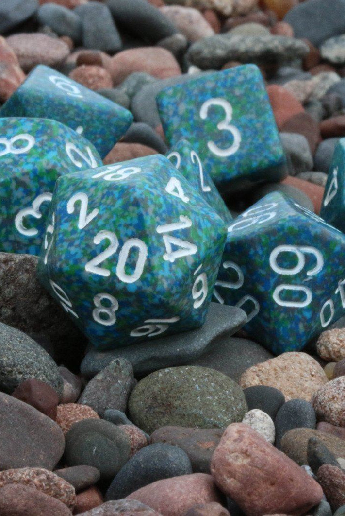 RPG Dice Speckled Sea