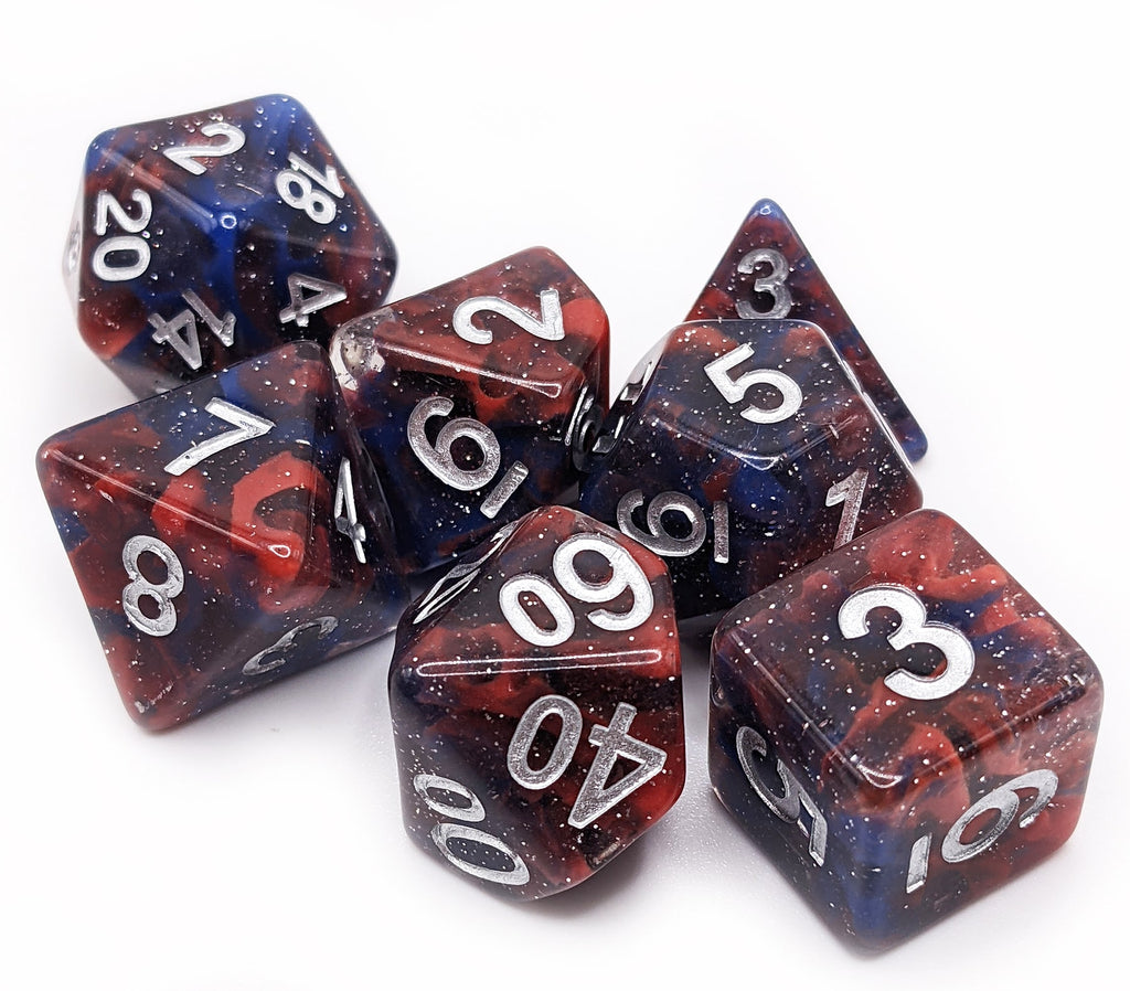 Celestial Dice Red and Blue