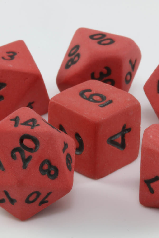 Ceramic Dice Fireball