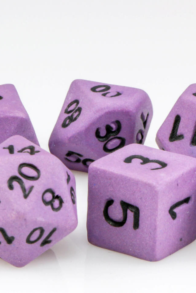 Ceramic Dice Purple