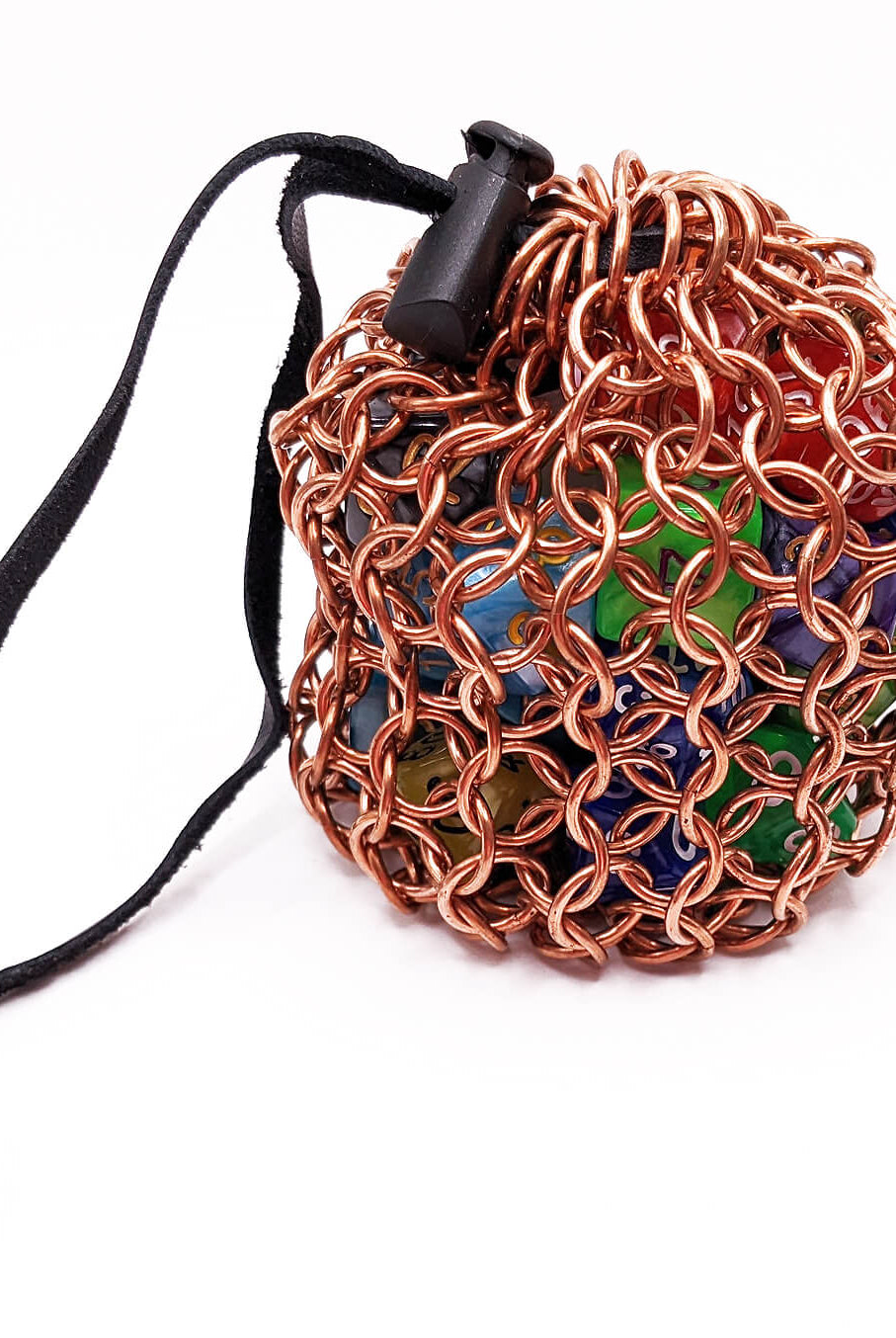 Copper Chainmail dice bag